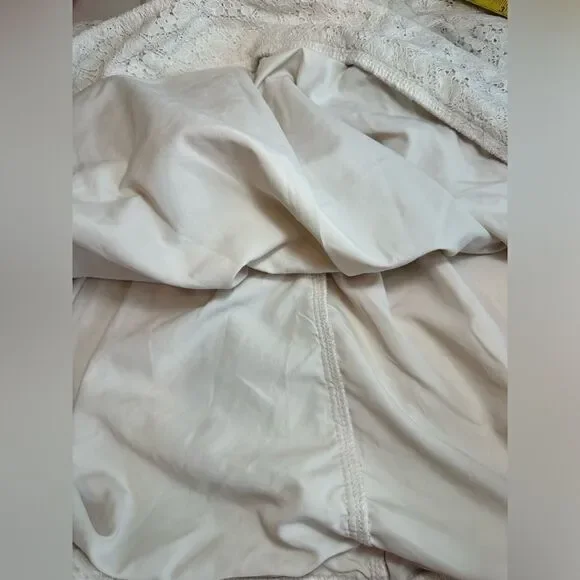 Vintage Laura Ashley London Girl’s 6X Dress Lace Overlay Flower Girl Ivory - Picture 5 of 11